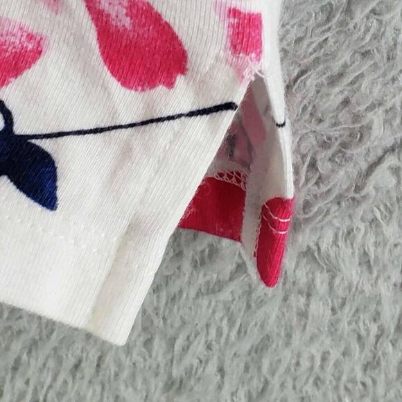 Talbots Shirt Women’s Plus Size 3X Striped Long Sleeve Cotton White Floral - Picture 5 of 8